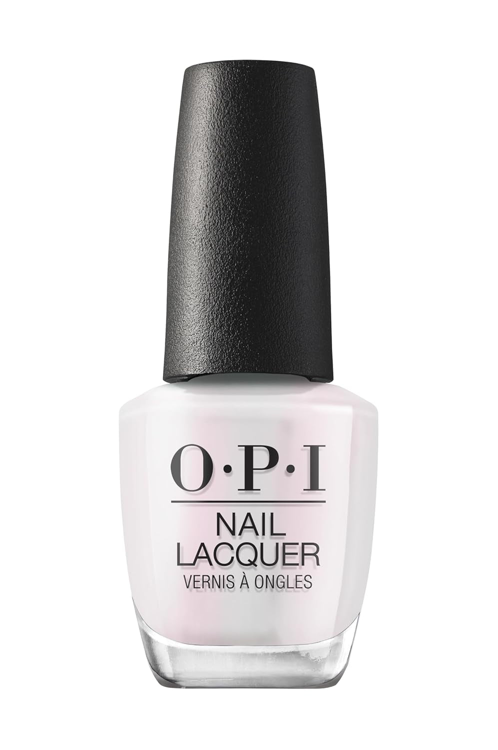 Nail Lacquer Nail Polish: Opaque light white & gray shimmer, chip resistant, vegan, fast drying, and streak free