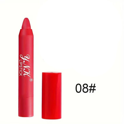 12 Colors Velvet Matte Lipstick Pencil - Waterproof, Long Lasting, Non-Stick