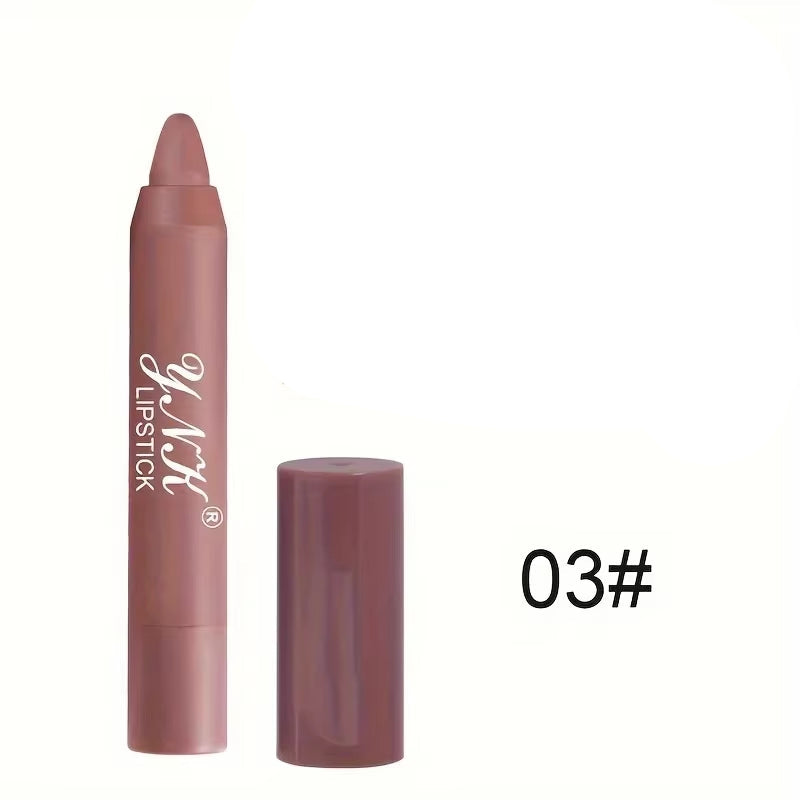 12 Colors Velvet Matte Lipstick Pencil - Waterproof, Long Lasting, Non-Stick