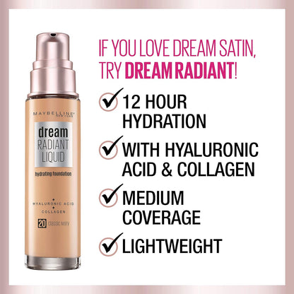 Dream Satin Liquid Foundation, Nude, 1 oz