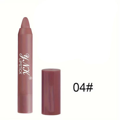 12 Colors Velvet Matte Lipstick Pencil - Waterproof, Long Lasting, Non-Stick