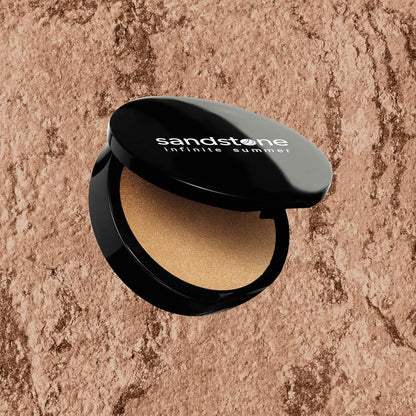 Infinite Summer Bronzer: Luxurious, rich color for a natural summer glow. Allergy tested, vegan, and suitable for sensitive skin. Buildable and blendable.