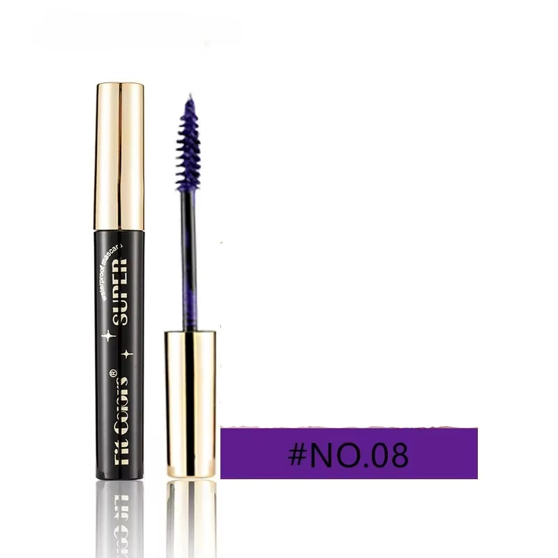 5D Silk Fiber Mascara - Waterproof, 14 Colors, Thickening & Lengthening