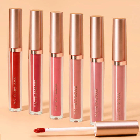 Matte Lip Gloss AB Two Sets, Not Stained with Cup Mouth Red Lip Gloss