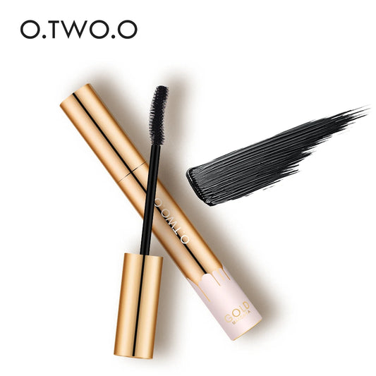 3D Lengthening Black Mascara - Long-Wearing, Gold Color